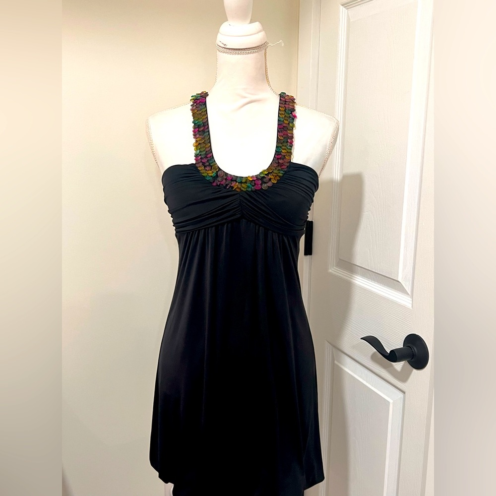 Y2K halter mini dress